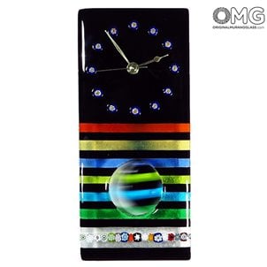 wall_clock_watch_murano_glass_omg_black