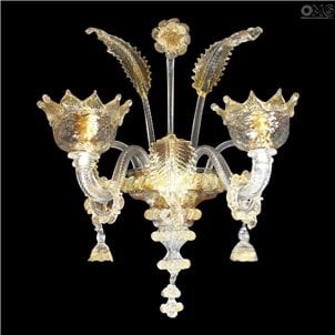 벽 램프 Regina-Gold-Murano Glass