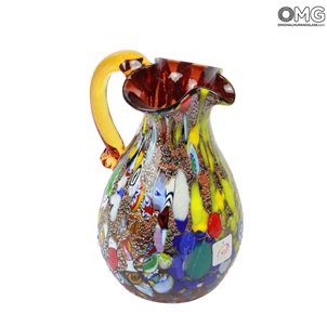 water_pitcher_with_silver_leaf_murano_glass