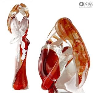 Скульптура влюбленных Сбруффи - OneLove - муранское стекло