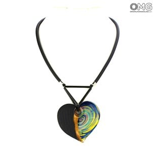 Your Heart - Necklace Venetian Beads - Original Murano Glass OMG