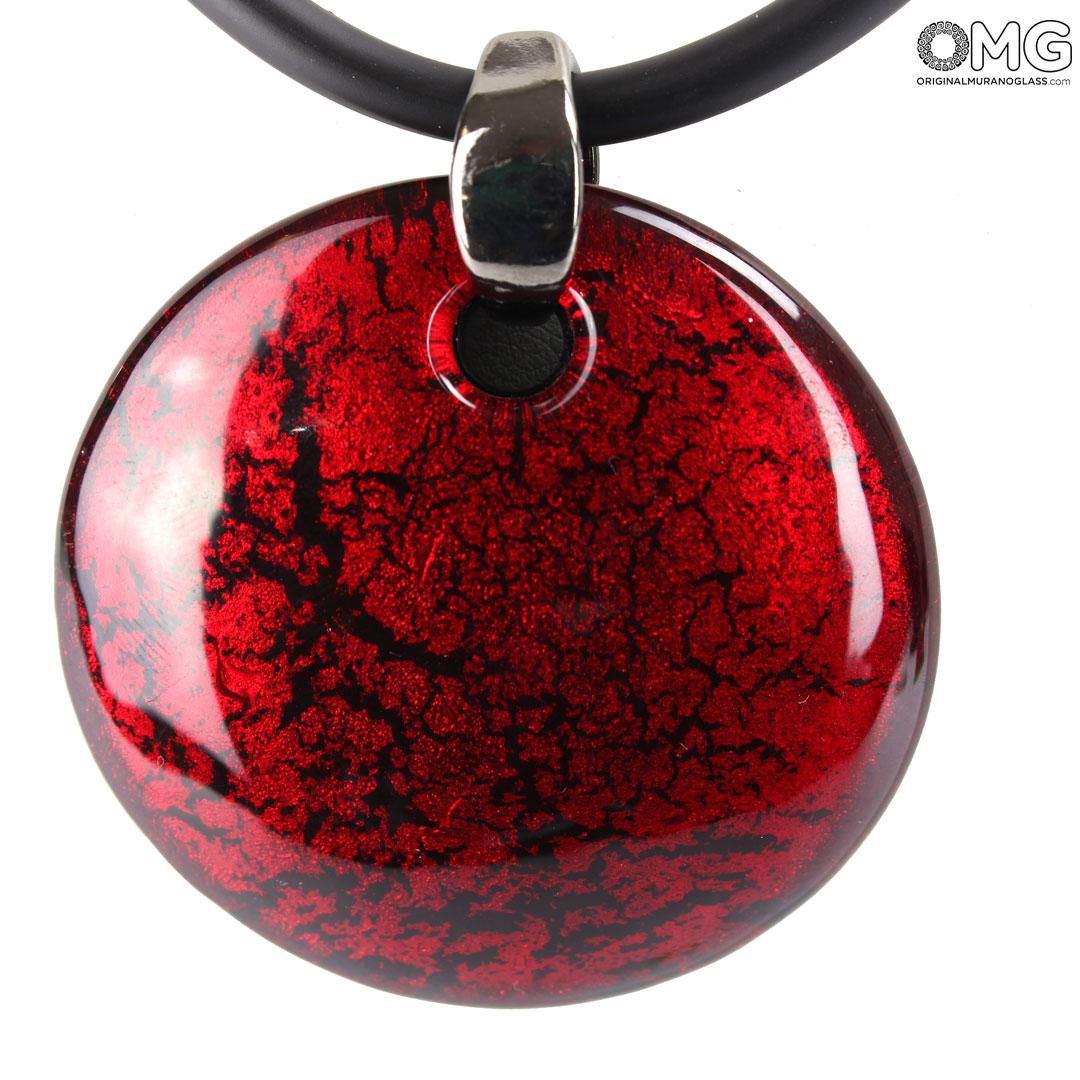 Draad Aanbevolen Ingenieurs Pendant - Red - Orignal Murano Glass OMG