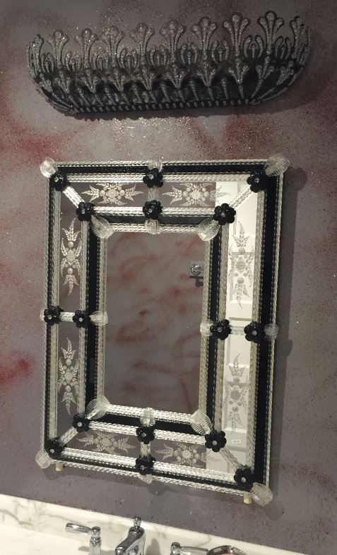 Selvo Black Venetian Mirror