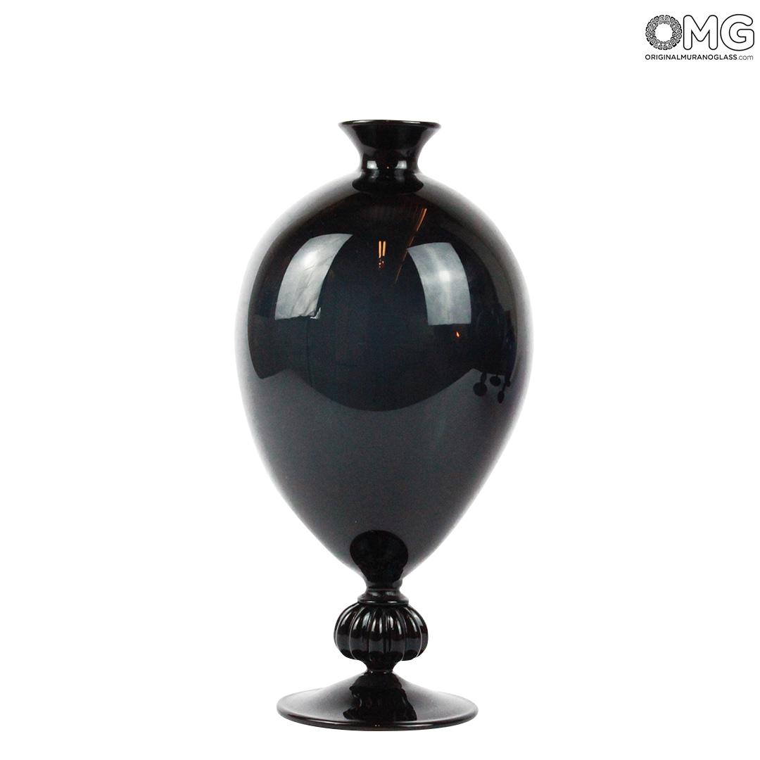 Veronese Vase Black Blown Glass
