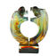 Lovers Sculpture Hug Calcedony - Original Murano Glass