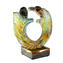 Lovers Sculpture Hug Calcedony - Original Murano Glass