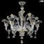 Araña Veneciana Elegante - Oro 24kt + Colgantes - Cristal de Murano