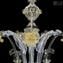 Araña Veneciana Elegante - Ámbar - Cristal de Murano
