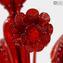 Lampadario Fuoco Rosso - Classico - Vetro di Murano - 10 Luci