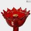 Lampadario Fuoco Rosso - Classico - Vetro di Murano - 10 Luci