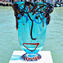 Musana Vase Light Blue-Tribute to Picasso-Original Murano Glass OMG