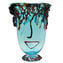 Musana Vase Hellblau - Hommage an Picasso - Original Murano Glass OMG