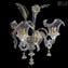 Sconce wall Lamp Elegante - Gold 24kt + pendants - Murano Glass - 2 lights
