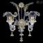 Sconce wall Lamp Elegante - Gold 24kt + pendants - Murano Glass - 2 lights