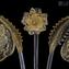 Applique Elegante - ambra - Vetro di Murano - 2 Luci