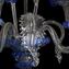 Candeeiro de parede elegante - azul - vidro de Murano - 2 luzes