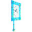 Sky - Reloj de pared de péndulo - Murrina Light Blue - Cristal de Murano original OMG
