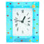 السماء - ساعة حائط بندول - مورينا أزرق فاتح - زجاج مورانو الأصلي OMG
