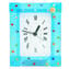 Sky - Reloj de pared de péndulo - Murrina Light Blue - Cristal de Murano original OMG