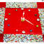 روج - ساعة حائط - مورينا أحمر - كبير - زجاج مورانو الأصلي OMG