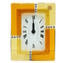 Horloge Murale Pendule - Murrina Jaune Orange - Petite
