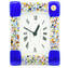 Blue - Pendulum Wall Clock - Murrina Angles Blue - Small