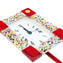 Rouge - Horloge Murale Pendule - Murrina Angles Rouge - Petite