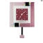 Horloge Murale Pendule - Rose Murrina - Moyenne - Verre Original de Murano OMG
