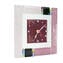 Reloj de pared de péndulo - Murrina rosa - Mediano - Cristal de Murano original OMG
