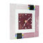 Horloge Murale Pendule - Rose Murrina - Moyenne - Verre Original de Murano OMG