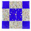 Montre Pendule - Horloge Murale - Bleu Murrina - Grande - Verre Original de Murano OMG