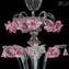 Araña Veneciana Rosetta - Floral - Cristal de Murano