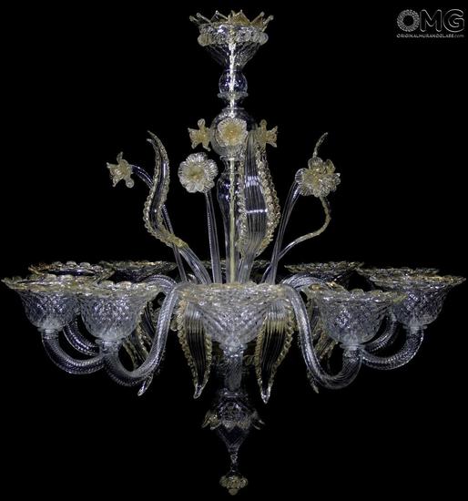 Chandelier Ca Bembo Venetian Murano Glass 10 Lights