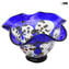 Drop Bowl Murrine - Blau - Original Murano Glass OMG