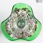 Drop Bowl Murrine -  Green Silver Glass