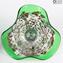 Drop Bowl Murrine - Vidrio Plateado Verde