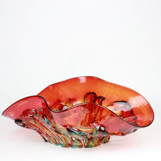 Red Glass Centerpiece Bowls : Bowls plates centerpieces glass sombrero red and