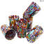 6 Millefiori Drinking glasses - Goto in Murrine - Original Murano Glass OMG