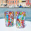 2 vasos para beber Millefiori - Goto en Murrine - Cristal de Murano original OMG