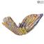Murrine Millelfiori 및 Gold의 나비 입상-동물-Original Murano glass OMG