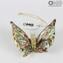 Butterfly Figurine in Murrine Millelfiori and Gold - Animals - Original Murano glass OMG