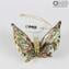 Figurine Papillon en Murrine Millelfiori et Or - Animaux - Verre de Murano original OMG