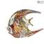 Fish Figurine - Murrine Millelfiori and Gold - Originl Murano glass