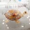 Millelfiori와 Gold의 거북이 거북이 입상-동물-Original Murano glass OMG