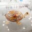 Figurine Tortue Tortue en Millelfiori et Or - Animaux - Verre de Murano original OMG