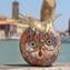 Estatueta de Coruja em Murrine e Ouro - Animais - Vidro Murano Original OMG