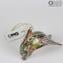 Фигурка дельфина Миллефиори Муррины золото - Delfino  Millefiori Oro - муранское стекло
