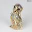 Hundefigur in Murrine Millelfiori Gold - Tiere - Original Muranoglas Omg