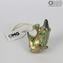 Frog Figurine in Murrine Millelfiori Gold - Animals - Original Murano glass Omg