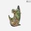 Figurine grenouille en Murrine Millelfiori Gold - Animaux - Verre de Murano original Omg